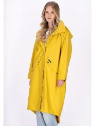 Schmuddelwedda Płaszcz przeciwdeszczowy w kolorze żółtym rozmiar: XXL. Żółte płaszcze damskie Schmuddelwedda, xxl, bez wzorów, bez kaptura. Za 217.99 zł.