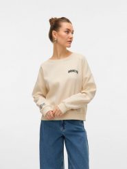 Vero Moda Bluza w kolorze beżowym rozmiar: L. Brązowe bluzy damskie Vero Moda, l, bez wzorów, bez kaptura. Za 78.28 zł.