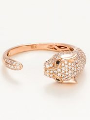 DIAMANTA Złoty pierścionek "Mafdet" z diamentami rozmiar: 54. Różowe pierścionki damskie DIAMANTA, z diamentem, złote. Za 3,958.99 zł.