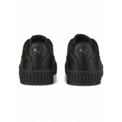 Damskie sneakersy Carina 2.0 PUMA Black Dark Shadow Gray. Brązowe obuwie sportowe damskie Puma, bez zapięcia, tenisowe. W wyprzedaży za 239.00 zł.