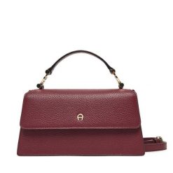 Torebka Aigner. Czerwone torebki klasyczne damskie Aigner, bez dodatków. Za 1,969.00 zł.