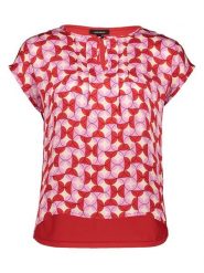 More & More Koszulka w kolorze czerwonym rozmiar: 46. Czerwone bluzki damskie More & More, bez wzorów, bez kołnierzyka, bez ramiączek. Za 75.45 zł.