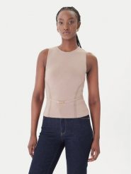 Marciano Guess Bluzka G6GR23 Z0760 Brązowy Regular Fit. Brązowe swetry klasyczne damskie Marciano Guess, s, z syntetyku, bez kołnierzyka. Za 266.99 zł.