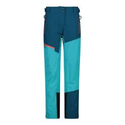 Spodnie narciarskie freeride unlimitech dla kobiet CMP. Niebieskie spodnie sportowe damskie CMP, xs, bez wzorów, z materiału, narciarskie. Za 464.99 zł.
