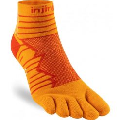 Skarpetki biegowe Injinji Ultra Mini-Crew. Brązowe skarpetki damskie Injinji, bez wzorów. Za 148.00 zł.