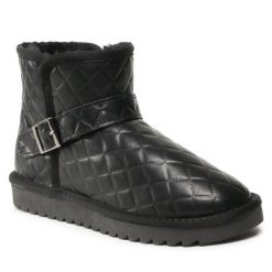 Botki Lasocki. Czarne botki damskie Lasocki, bez obcasa, na płaskiej podeszwie, bez zapięcia. Za 229.99 zł.