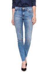 WRANGLER SKINNY BEST BLUE W28KX794O 112128369. Niebieskie rurki damskie Wrangler, bez wzorów, z jeansu. W wyprzedaży za 99.99 zł.
