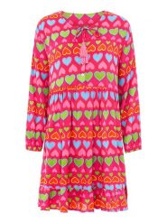 Zwillingsherz Sukienka ze wzorem rozmiar: L/XL. Sukienki damskie Zwillingsherz, bez wzorów, z wiskozy, bez ramiączek. Za 184.89 zł.