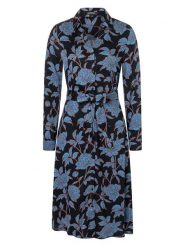 More & More Sukienka w kolorze czarno-niebieskim rozmiar: 42. Czarne sukienki damskie More & More, bez wzorów, z wiskozy, klasyczne, bez ramiączek. Za 173.99 zł.