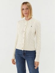 Polo Ralph Lauren Kardigan 211910443003 Écru Regular Fit. Kardigany damskie Polo Ralph Lauren, s, bez wzorów, z wełny. Za 679.99 zł.