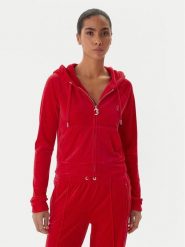 Juicy Couture Bluza Madison JCWAS225306 Czerwony Slim Fit. Czerwone bluzy damskie Juicy Couture, s, bez wzorów, z syntetyku, bez kaptura. Za 309.99 zł.