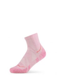 Skarpety biegowe Buff Dryflx Quarter Sock DQ. Czerwone skarpetki damskie Buff, bez wzorów, z elastanu. Za 94.99 zł.