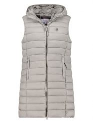 Geographical Norway Kamizelka pikowana "Vatikotal" w kolorze szarym rozmiar: XXL. Szare kamizelki damskie Geographical Norway, xxl, bez wzorów, bez kaptura. Za 178.37 zł.