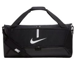 Torba Academy Team CU8090 Duffle Bag. Czarne torby sportowe Nike, bez wzorów. Za 180.99 zł.