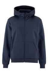 Craft Community 2.0 FZ Hoodie W – Bluza z kapturem na zamek z bawełny. Niebieskie bluzy damskie Craft, l, bez wzorów, z bawełny, z kapturem. Za 308.45 zł.