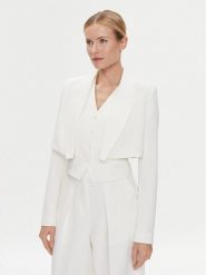 KARL LAGERFELD Komplet marynarka i kamizelka 240W1411 Biały Regular Fit. Białe marynarki i żakiety damskie KARL LAGERFELD, bez wzorów, z syntetyku. Za 2,599.00 zł.
