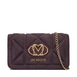 Torebka LOVE MOSCHINO. Fioletowe torebki wieczorowe damskie Love Moschino, bez wzorów, bez dodatków. Za 569.99 zł.