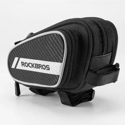 Torebka na ramę rowerową Rockbros 006-1BK. Białe torebki klasyczne damskie ROCKBROS, bez dodatków. Za 79.00 zł.