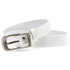 Biały Elegancki Pasek Damski Armodo. Białe paski damskie Armodo, bez wzorów. Za 79.00 zł.