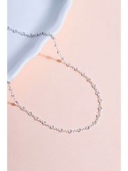 Heliophilia Srebrny naszyjnik z elementami ozdobnymi - dł. 42 cm rozmiar: onesize. Szare naszyjniki damskie Heliophilia, z cyrkonią, srebrne. Za 130.99 zł.