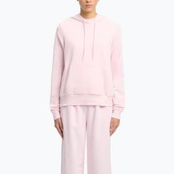 Bluza Reebok Identity Small Logo French Terry Hoodie. Czerwone bluzy damskie REEBOK FITNESS, xs, bez wzorów, bez kaptura. Za 169.99 zł.