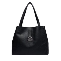 Torebka KARL LAGERFELD. Czarne shopper bag KARL LAGERFELD, bez dodatków. Za 1,749.00 zł.