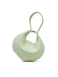Patrizia Pepe Torebka 8B0074/L047-G596 Zielony. Zielone torebki klasyczne damskie Patrizia Pepe, ze skóry, bez dodatków. Za 779.99 zł.