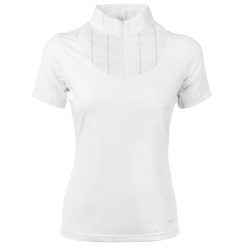 Damska koszulka polo na zawody Harry's Horse Philidelphia. Białe koszulki damskie HARRYS HORSE, s, bez wzorów, bez kołnierzyka, bez ramiączek. Za 226.50 zł.