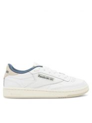Reebok Sneakersy Club C 100033086 Biały. Białe obuwie sportowe damskie Reebok, ze skóry, bez zapięcia. Za 239.99 zł.