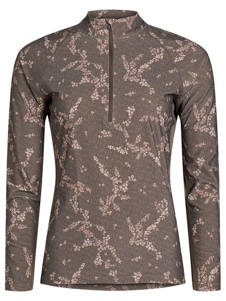 Rethinkit Koszulka funkcyjna "Verbier" w kolorze szarobrązowym rozmiar: L. Brązowe koszulki damskie Rethinkit, l, bez wzorów, z materiału, bez kołnierzyka, bez ramiączek. Za 162.49 zł.