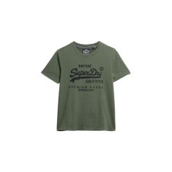 Koszulka damska Superdry Embellished Vl. Zielone koszulki sportowe damskie Superdry, bez wzorów, bez ramiączek. Za 166.50 zł.