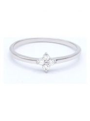 DIAMANTA Złoty pierścionek "Alba" z diamentami rozmiar: 58. Szare pierścionki damskie DIAMANTA, z diamentem, złote. Za 696.20 zł.