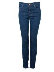 Diesel Jeansy "Babhila" | 00S7LY-084UL | Babhila L.32 | Kobieta | Granatowy. Niebieskie jeansy damskie Diesel, bez wzorów, z bawełny. W wyprzedaży za 269.00 zł.
