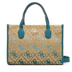 Torebka Guess. Niebieskie kuferki damskie Guess, bez dodatków. Za 439.99 zł.