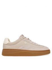 HUGO Sneakersy Lyzz 50569344 Beżowy jasny. Brązowe obuwie sportowe damskie Hugo, ze skóry, bez zapięcia, Adidas Advantage. Za 639.99 zł.