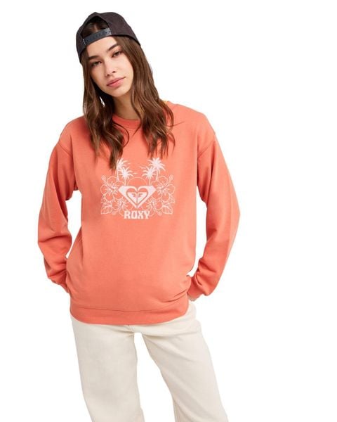Bluza damska SURF STOKED TERRY VINT. Brązowe bluzy damskie Roxy, l, bez wzorów, z bawełny, bez kaptura. Za 132.99 zł.