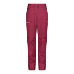 Spodnie narciarskie z gabardyny damskie CMP Unlimitech. Czerwone spodnie sportowe damskie CMP, s, bez wzorów, z materiału, narciarskie. Za 581.50 zł.
