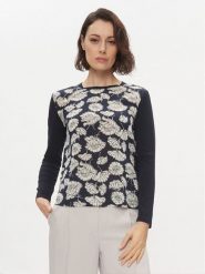 Weekend Max Mara Bluzka Calamai 2415941051650 Granatowy Regular Fit. Niebieskie bluzki damskie Weekend Max Mara, xs, bez wzorów, z lyocellu, bez kołnierzyka, bez ramiączek. Za 309.99 zł.