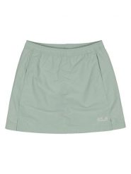 Jack Wolfskin Spódnico-spodenki funkcyjne "Sun" w kolorze miętowym rozmiar: 176. Zielone spodenki sportowe damskie Jack Wolfskin, bez wzorów, z materiału, sportowe, bez ramiączek. Za 127.05 zł.