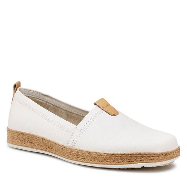 Espadryle Lasocki. Białe espadryle damskie Lasocki, bez wzorów, bez obcasa. Za 189.99 zł.