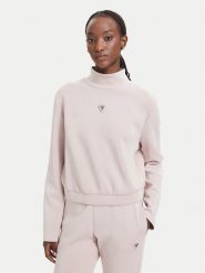 Guess Bluza V4YQ05 KCAY2 Różowy jasny Regular Fit. Czerwone bluzy damskie Guess, xl, z aplikacjami, z syntetyku, bez kaptura. Za 324.99 zł.