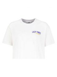 Sublevel Koszulka w kolorze białym rozmiar: M. Białe koszulki damskie Sublevel, m, bez wzorów, bez kołnierzyka, bez ramiączek. Za 43.99 zł.