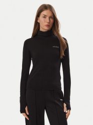 Guess Bluzka V6BP11 K6907 Czarny Slim Fit. Czarne bluzki damskie Guess, xs, z aplikacjami, z bawełny, bez kołnierzyka, bez ramiączek. Za 194.99 zł.