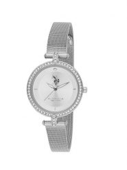 U.S. Polo Assn. Zegarek kwarcowy w kolorze srebrnym rozmiar: onesize. Szare, analogowe zegarki damskie U.S. Polo Assn., metalowe. Za 165.99 zł.