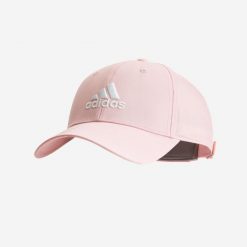 Czapka różowa ADIDAS. Czerwone czapki z daszkiem damskie Adidas, bez wzorów. W wyprzedaży za 59.99 zł.