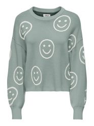 ONLY Sweter w kolorze zielonym rozmiar: XS. Zielone swetry klasyczne damskie Only, xs, bez kołnierzyka. Za 86.99 zł.