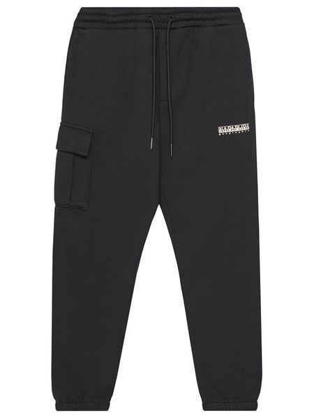 Napapijri Spodnie dresowe M-Inot NP0A891G D Czarny Regular Fit. Czarne spodnie dresowe chłopięce Napapijri, z bawełny. Za 179.99 zł.