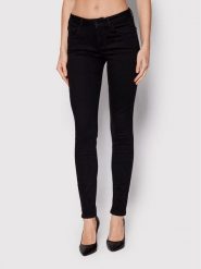 Guess Jeansy Annette W2YA99 D4PZ1 Czarny Skinny Fit. Czarne jeansy damskie Guess, z aplikacjami, z bawełny. Za 329.99 zł.