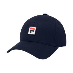 Czapka z daszkiem Fila Botad F-box 6 Panel. Czarne czapki z daszkiem damskie Fila, bez wzorów, z bawełny. Za 79.00 zł.