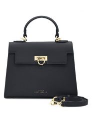 ATELIERS SAINT GERMAIN Skórzana torebka w kolorze czarnym - 26 x 20 x 11 cm rozmiar: onesize. Czarne torebki klasyczne damskie ATELIERS SAINT GERMAIN, z materiału, na ramię, bez dodatków. Za 500.99 zł.